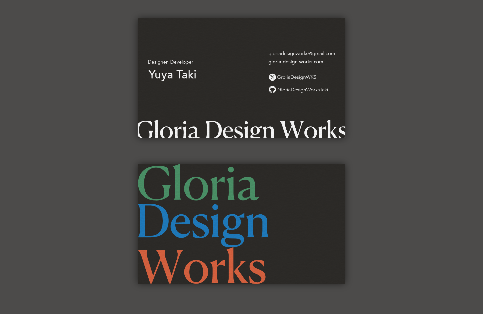 Gloria Design Works Business Card